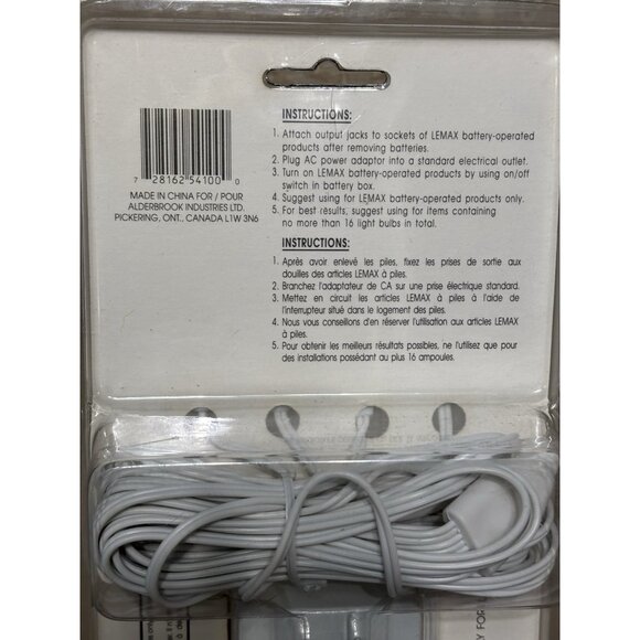 Lemax Village Collection Ac Power Adaptor With 4 Output Jacks New - Picture 7 of 13